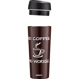 Термокухоль Ardesto Coffee Time, нержавіюча сталь, коричневий, 450 мл (AR2645CB) - мініатюра 2