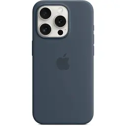 Чохол-накладка Apple Silicone Case with MagSafe для Apple iPhone 15 Pro Storm Blue (MT1D3) - мініатюра 3