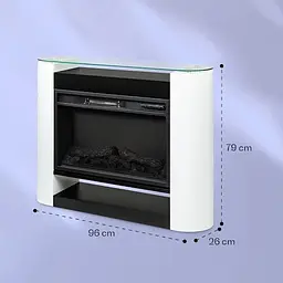 Електричний камін Klarstein Studio 10 Arc 1800 Вт (10038402) - мініатюра 2