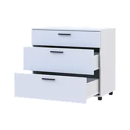 Комод Doros Торн Білий 3Ш 90х51.6х80 (41510157) - мініатюра 2
