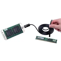 USB ендоскоп для смартфона і ноутбука HD 480P Kerui 552S, 2 метра, 5.5 мм, м'який кабель (100345) - мініатюра 2