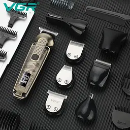 Професійна стрижка VGR V-103 8 в 1 акумуляторна триммер універсальний 5 Вт Бронза - мініатюра 5