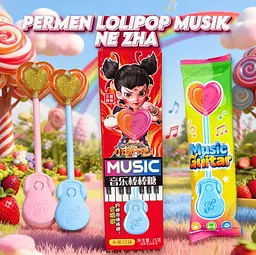 Льодяник на паличці Music Audio Lollipop Сяо Нечжа 15г - мініатюра 3