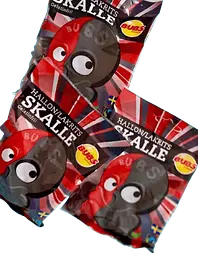 Жувальні цукерки Bubs Hallon Liquorice Skalle Gelatinfri 92г - мініатюра 6
