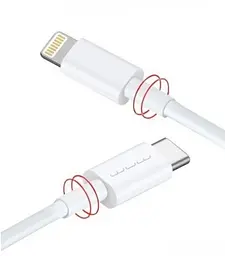 Кабель WUW-X181 Type-C to Lightning PD 20W білий - мініатюра 3