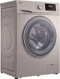 Пральна машина TCL з фронтальним завантаженням FF1014SD0, 10кг, 1400 об/хв, A+++, інверторний двигун, 62,5 см, дисплей, сірий (FF1014SD0)