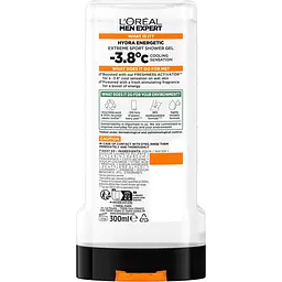 Гель для душу L'Oreal Paris Men Expert Hydra Energetic Extreme Sport 300 мл - мініатюра 2