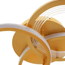 Люстра стельова Brille в спальню LED 48W WW+NW+CW G (WBL-53C/3) - мініатюра 3