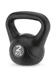Гиря вінілова Gymtek 2кг чорний - мініатюра 5