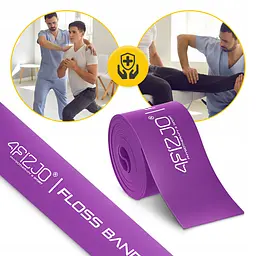 Стрічка компресійна для флосингу 4FIZJO Floss Band 207 x 5 x 0.15 см Violet (P-5905973405225) - мініатюра 11