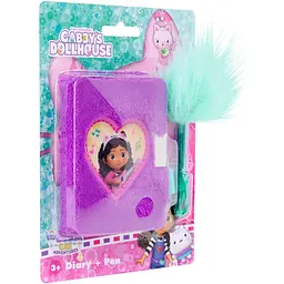 Блокнот Gabby's Dollhouse пухнастий на замочку з ручкою (GD99988) - мініатюра 2