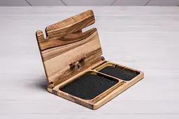 Настільна підставка для девайсів та аксесуарів ecoWalnut 300x231x210 мм