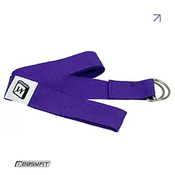 Ремінь для йоги EasyFit з петлею фіолетовий