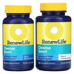 Очищення та детокс 30-денна програма Renew Life Advanced Cleanse Smart 2 баночки по 60 вегетаріанських капсул - мініатюра 2