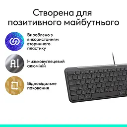 Клавіатура Logitech Signature Slim K620 for Business USB-C UA Graphite (920-013333) - мініатюра 7