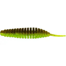 Силікон FishUP Tanta 3" #204 Green Pumpkin/Chartreuse (6 шт/уп)