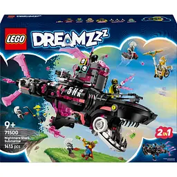 Конструктор LEGO DREAMZzz Ужасающая подлодка «Акула» 1413 деталей (71500)