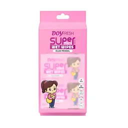 Серветки вологі Doy fresh 8*8 шт. рожеві