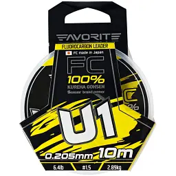 Флюорокарбон Favorite U1 FC 10 м 1.5/0.205 мм 6.4 lb/2.89 кг - мініатюра 2
