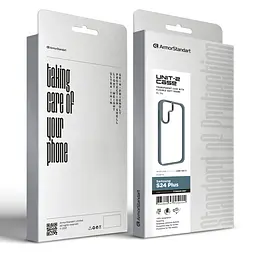 Чехол для Samsung Galaxy S24 Plus 5G (SM-S926), UNIT2, серый, ударопрочный, прозрачный противоударный чехол-накладка из TPU и поликарбоната (PC), с защитными бортиками, защита всего корпуса от ударов и царапин, ArmorStandart (ARM74817) - мініатюра 2