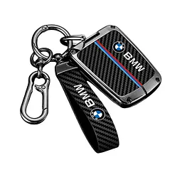Чохол ключа BMW чорний карбон з брелоком