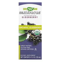 Екстракт Ягід Бузини Organic Sambucus Original - 120 мл Органічний Сироп