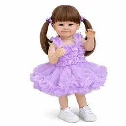 Реалістична Кукла Реборн 55 см повністю силіконова Doll Reborn Baby К0100616 - мініатюра 1