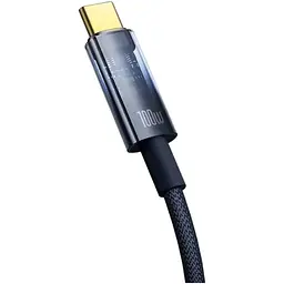 Кабель Baseus Explorer with Auto Shutdown USB-C to USB-C 100w 2m Deepsea Blue (P10319704321-01) [152044] - мініатюра 3