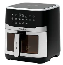Мультипіч Liberton LAF-3211, Black/Inox, 1700W, 6,5л, 10 програм, керування сенсорне, таймер, автовідключення, антипригарне покриття чаші, 80-200 ˚C - мініатюра 2