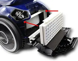 Комплект фільтрів (Hepa + поролон) для пилососу Bosch Serie 6 BGC41*, BGS41* 12027209 (12046783) + BBZ154HF - мініатюра 6
