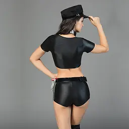 Еротичний костюм поліцейської "Чарівна Бонні" One Size Black