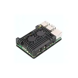 Корпус для Мікро ПК KUONGSHUN for Raspberry Pi 5 Alu 2 fans (RA787) - мініатюра 2
