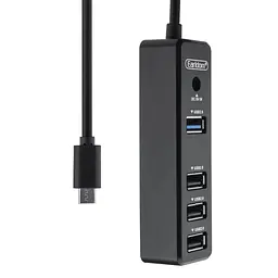 Хаб розгалужувач Earldom Type-C на 4 Usb порти ET-Hub08 Usb 4 in 1 Hub - мініатюра 2