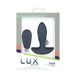 Анальна пробка з пульсацією Lux Active – Throb – 4.5" Anal Pulsating Massager, пульт ДК - мініатюра 8