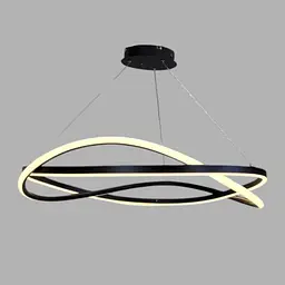 Стильна підвісна LED-люстра Art 2463/800 BK