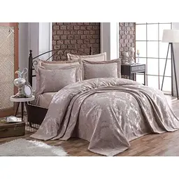Покривало з наволочками Ezgi Beige 240 x 260 см Gardines pbe0051062