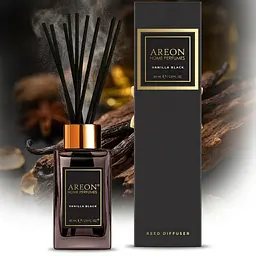 Аромадифузор для дому та офісу Areon Home Perfume Premium Vanilla Black Чорна Ваніль 85 мл (PSL03)
