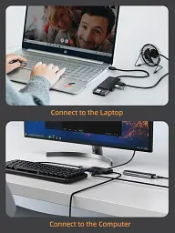 Концентратор Cabletime USB - 4 Port USB 3.0, 5Gbps, 0.15 m (CB01B) - мініатюра 5