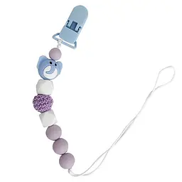 Ланцюжок для пустушки Слон MGZ-0508Violet силіконовий