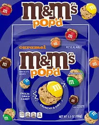 Цукерки M&M's Pop'd Caramel Chocolate Crunchy Candy 155г - мініатюра 2
