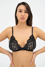 Бюстгальтер-бралетт KRISTINA 02010508 Effetto Lingerie чорний-піон 80C