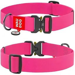 Нашийник для собак Waudog Waterproof водостійкий з QR-паспортом, металева пряжка-фастекс, XXL, Ш 40 мм, Дов 43-70 см (4823089334394)