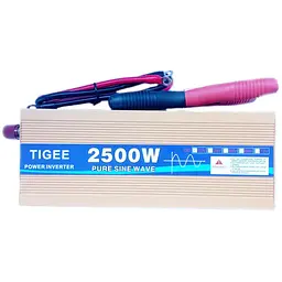 Інвертор напруги Inverter Expert Tigee Power Inverter 021 чиста синусоїда Yellow 1 розетка з 12V на 220V 2500W (11063) - мініатюра 4