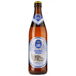 Пиво Hofbrau Munchner Weisse, светлое, нефильтрованное, 5,1%, 0,5 л (469134)