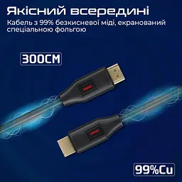 Кабель Promate HDMI-HDMI V 2.0 3 м (prolink4k60-300) - мініатюра 5