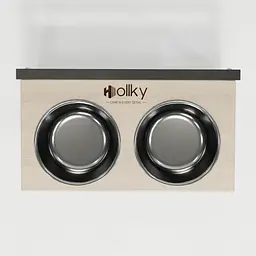 Hollky Flex M — миски на регульованій підставці для середніх собак (2 × 0.85 л) - мініатюра 6