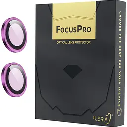 Захисне скло на камеру iLera FocusPro Lens для Apple iPhone 16/16 Plus Pink (iLFPPn16) [124806] - мініатюра 1