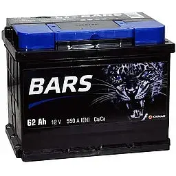 Акумулятор Bars 62Ah (+/-) 550EN 242x175x190 мм