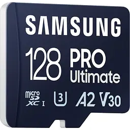 Карта пам'яті Samsung microSDXC PRO Ultimate 128GB Class 10 UHS-I U3 V30 A2 + USB Reader (MB-MY128SB/WW) [145484] - мініатюра 4