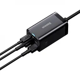 Блок швидкого заряджання 4 порти Baseus GaN3 Pro 65 W (2 Type-C + 2 USB) - мініатюра 7